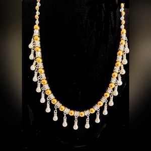 Ladies Handmade Necklace with a Fancy Magnetic Clasps